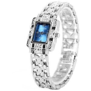 Luxury Diamond Rectangle Dial Chain Watch for Women